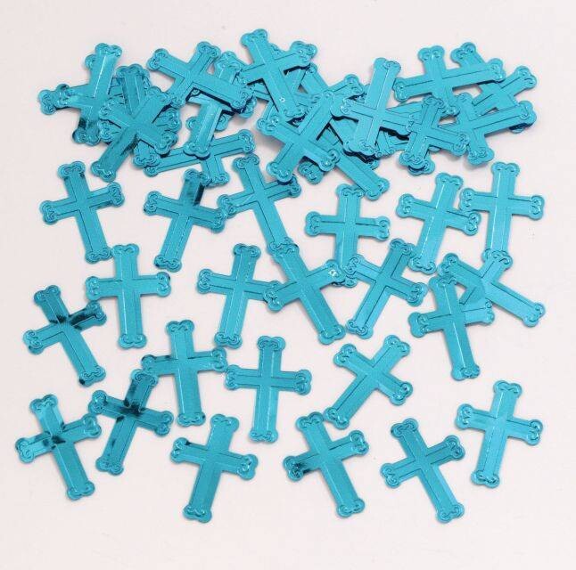 Confetti - Crosses Blue-0.5oz