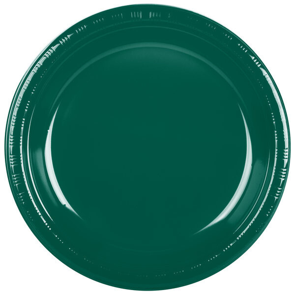Plates -  DN - Plastic - Hunter Green - 10.25&quot; - 20 PCS