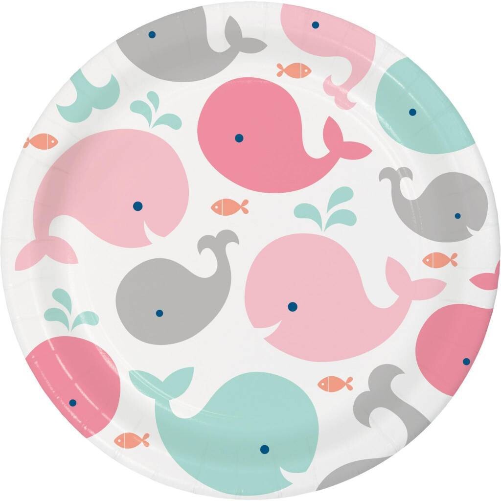 Luncheon Paper Plates-Lil Spout Pink