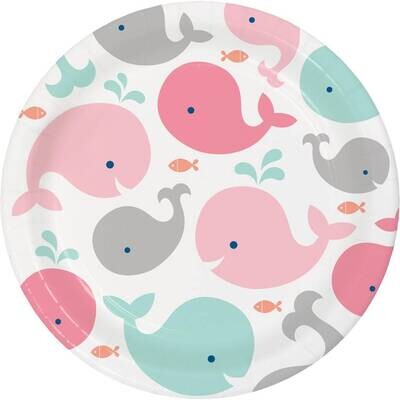 Luncheon Paper Plates-Lil Spout Pink