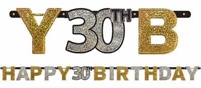 Letter Banner-30th Birthday