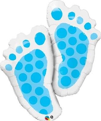 Foil Balloon-Supershape-It&#39;s a Boy Baby Footprints