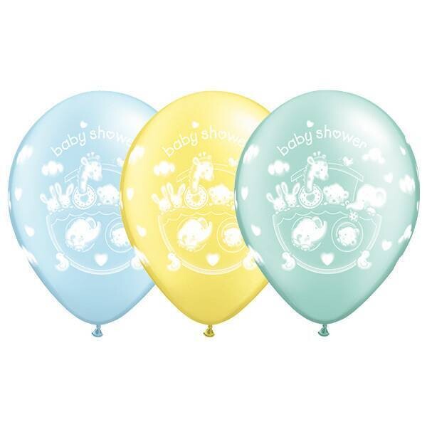 Latex Balloon-Adorable Ark Baby Shower Assortment-1pkg-11&quot;
