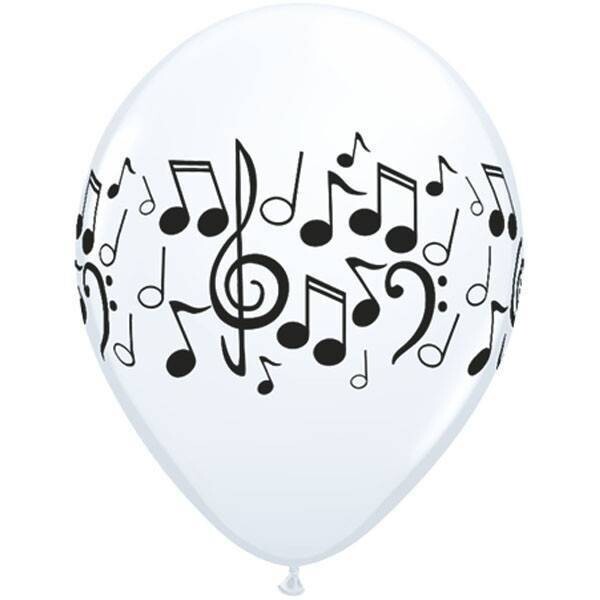 Latex Balloon-Music Notes-1pkg-11&quot;