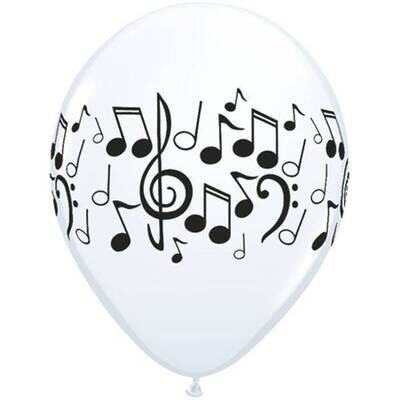 Latex Balloon-Music Notes-1pkg-11&quot;