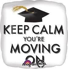 Foil Balloon-Keep Calm You&#39;re Moving On 17&quot;