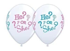 Latex Balloon - He or She (12&quot;) -1pc