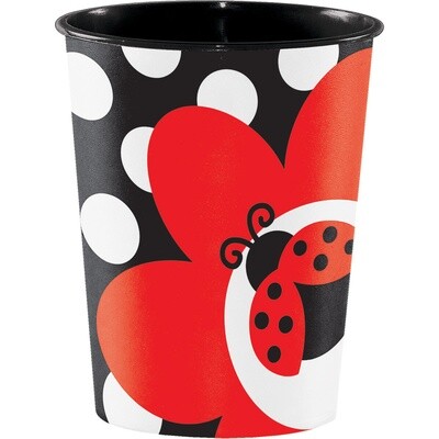 Plastic Cups-Reusable Ladybug 16oz.