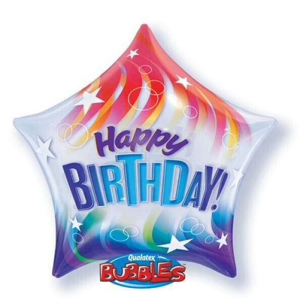 Foil Balloon-Happy Birthday Bubble 22&quot;