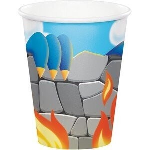 Cups - Dragon Party-8pk-Paper