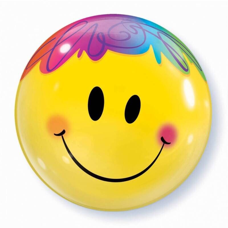 Bubble Balloon - Smiley Face 1pk