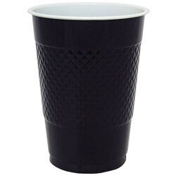 Cups Plastic Black 16oz. (20 pk)