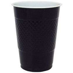 Cups Plastic Black 16oz. (20 pk)