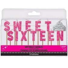 Birthday Candles - Sweet Sixteen