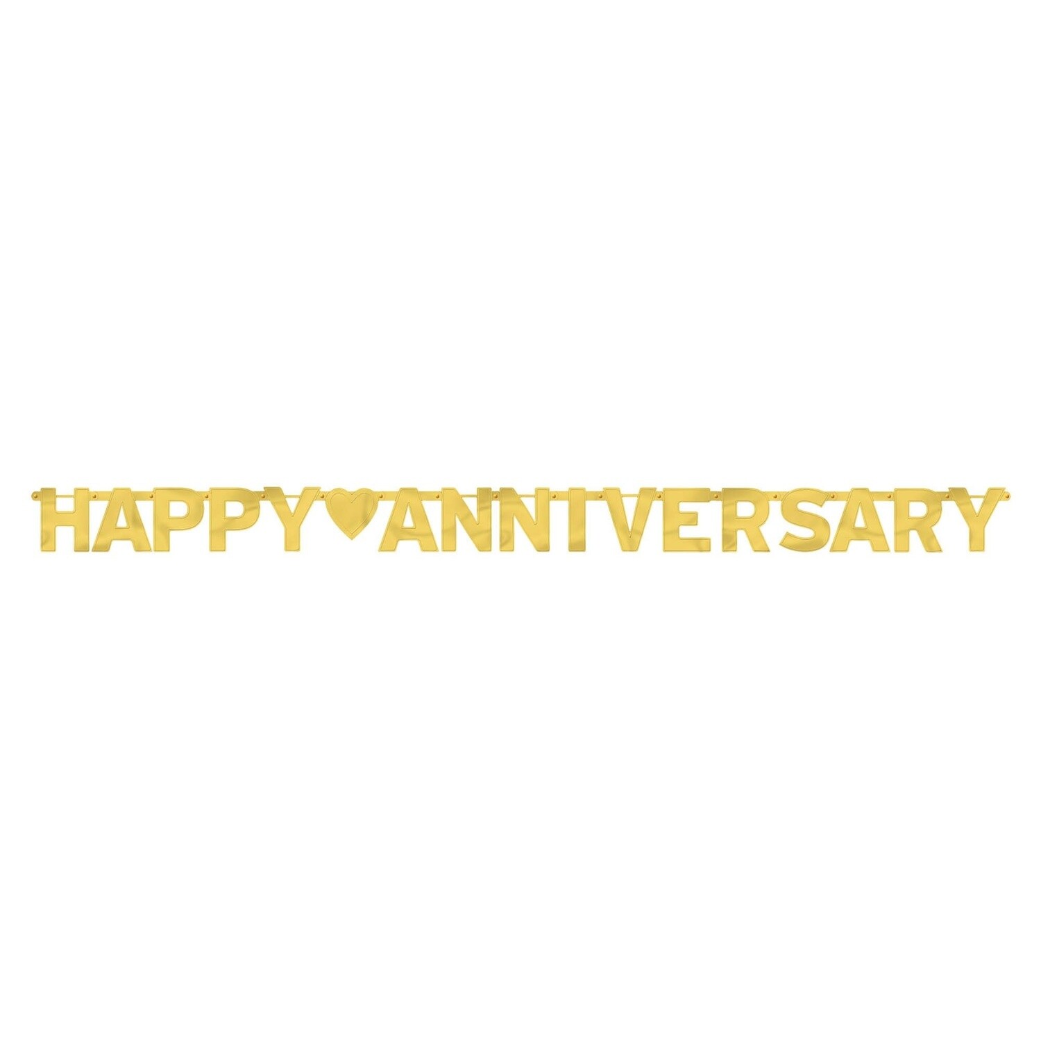 Banner - Happy Anniversary (Gold)