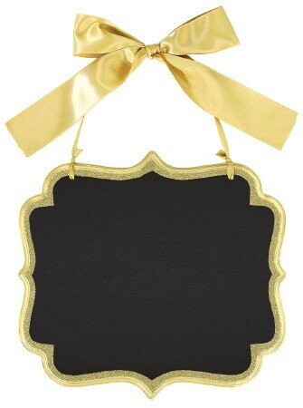 Chalkboard-Gold Glitter Sign