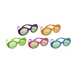 Glasses 70&#39;s Colours-10pk
