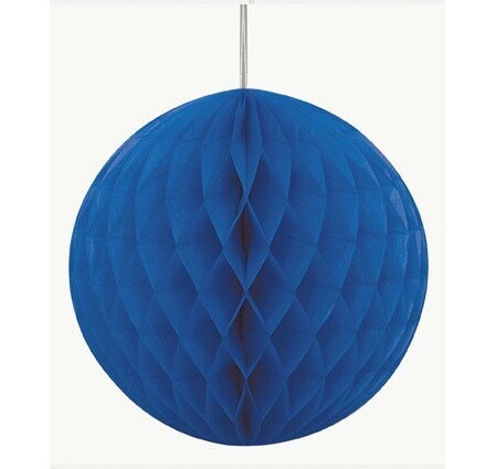 Honeycomb Ball-Royal Blue-Paper-8&quot;