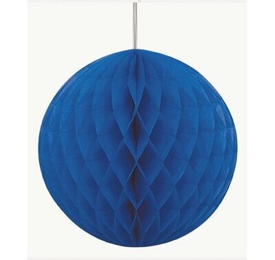 Honeycomb Ball-Royal Blue-Paper-8&quot;