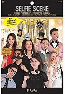 Photo Prop - Selfie Scene New Year - 21pcs