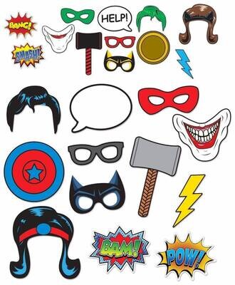 Hero - Photo Prop Fun Signs - 12pk