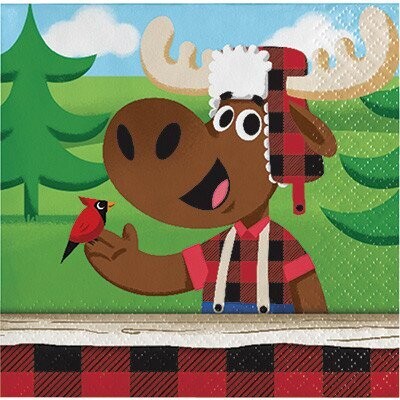 Napkins Bev - Lumberjack-16pk-2ply