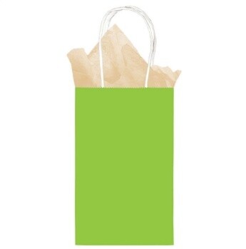 Gift Bag - Small - Lime Green - 8.5"