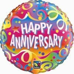 Foil Balloon-Happy Anniversary 18&quot;