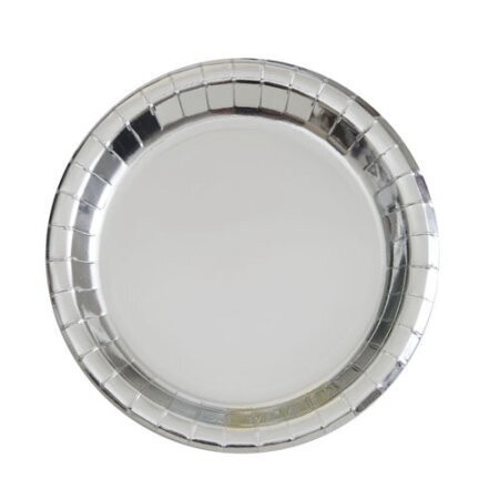 Plates-LN-Silver Foil-8pk