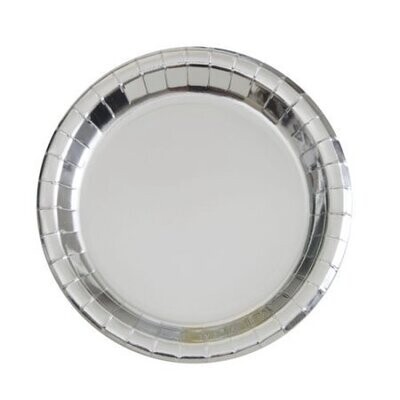 Plates-LN-Silver Foil-8pk