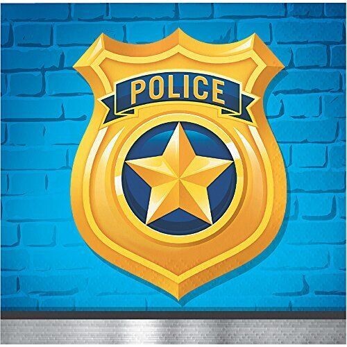 Napkins-BEV-Police Party-16pk-2ply