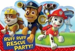 Invitations Paw Patrol 8Pk