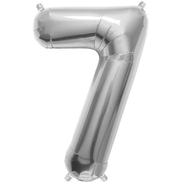 Foil Balloon - Silver #7 - 34&quot;