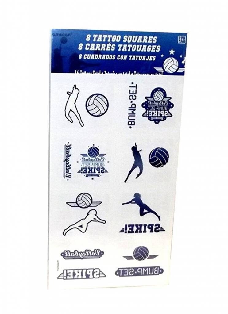 Tattoo - Volleyball - 16pc