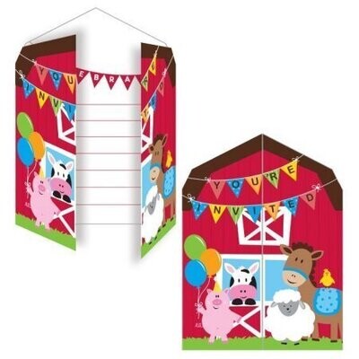 Invitations-Farmhouse Fun-Pop out-8pk