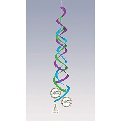 Printed Deluxe Danglers - Birthday - 2pc