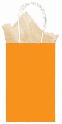 Gift Bag - Small - Orange - 8.5"