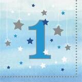 Luncheon Napkins-One Little Star Boy-1st Birthday-16pk-2ply