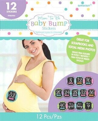 Stickers-Weeks Until Baby-12pk
