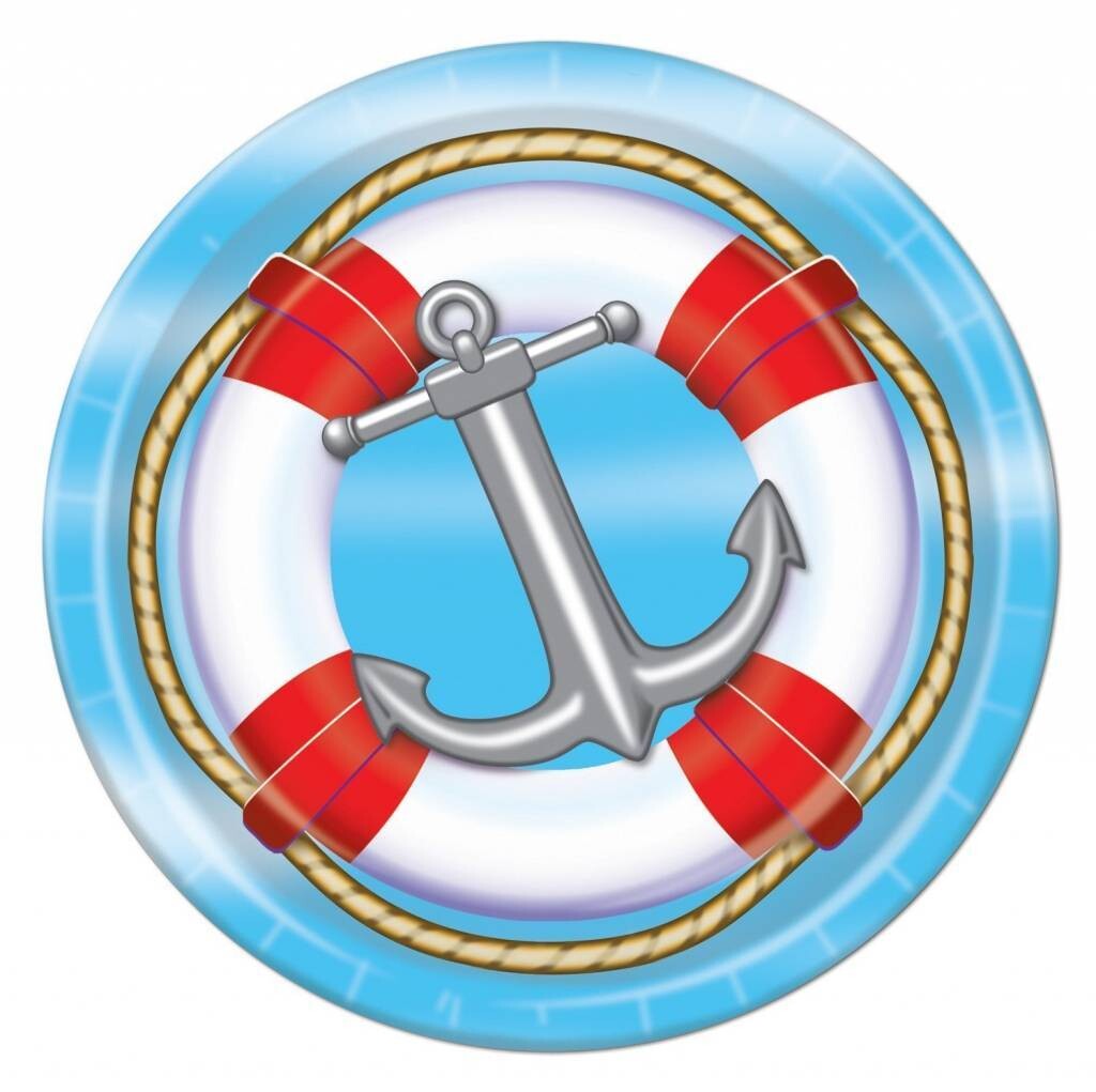 Nautical Dessert Paper Plates