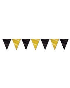 Pennant Banner-Black and Gold-Foil-12ft