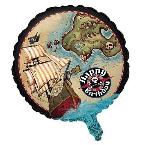 Foil Balloon-Pirate&#39;s Map-18&#39;&#39;