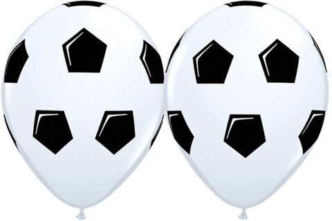 Latex Balloons - Soccer Ball / Football - 11&quot;