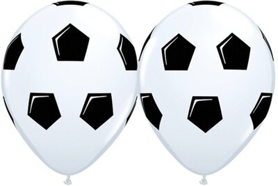 Latex Balloons - Soccer Ball / Football - 11&quot;