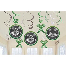 Swirl Decorations - Lacrosse - 12pc