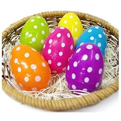 Plastic Polka Dot Easter Eggs