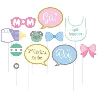 Photo Props - Baby Shower- 10pk