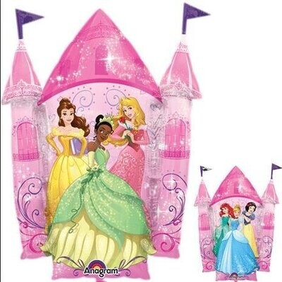 Foil Balloon-Supershape-Double Sided Disney Princess Castle
