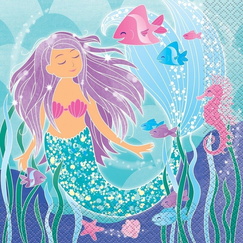 Napkins-LN-Mermaid-16pk-2ply