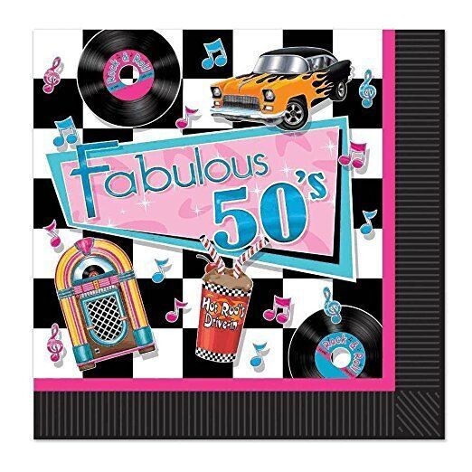 Napkins-LN-Fabulous 50&#39;s-16pk-2ply